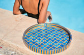 Modern Arabesque Blue & Gold - Rofoof- The Mob Collective